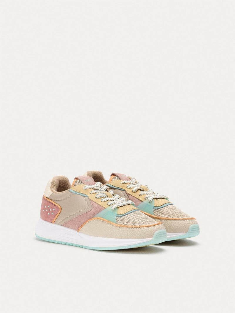 Hoff District Carnaby Sneakers Damen Khaki Rosa Gelb | SPN8035AN