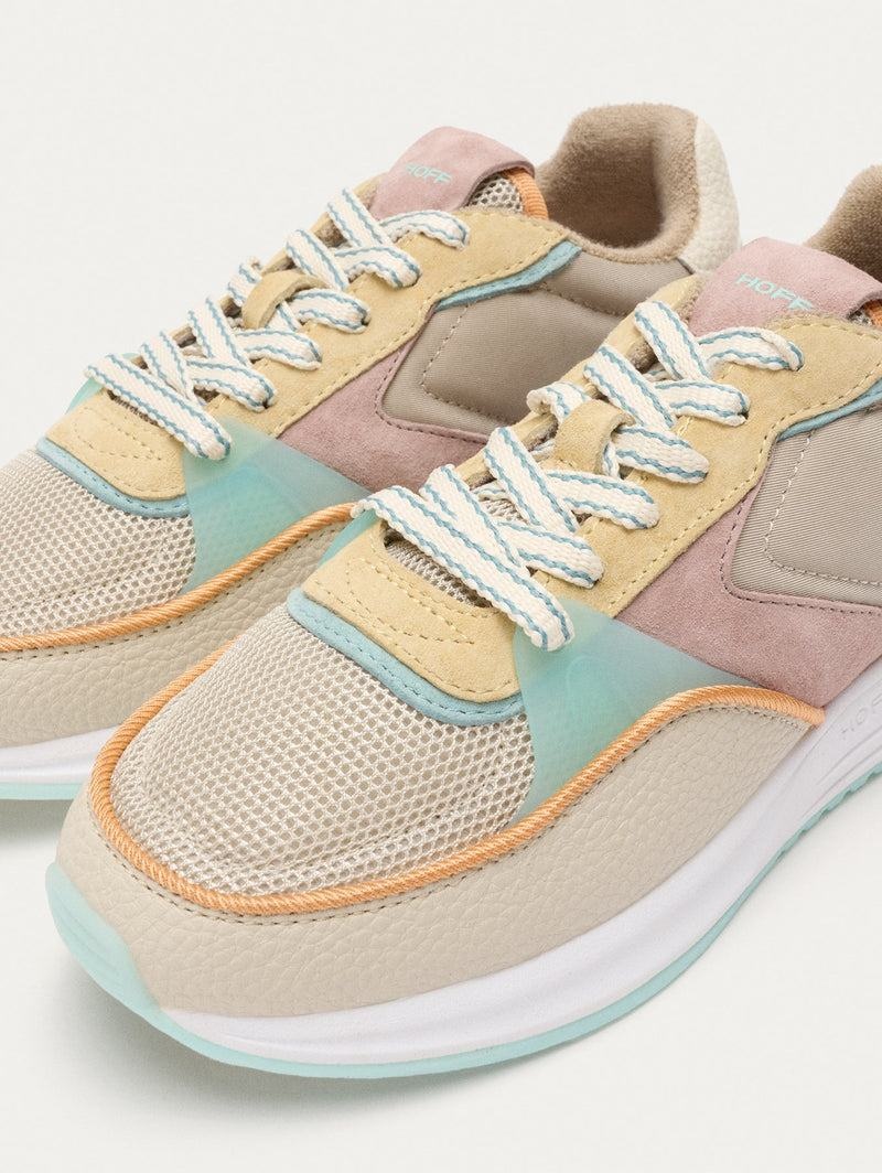 Hoff District Carnaby Sneakers Damen Khaki Rosa Gelb | SPN8035AN