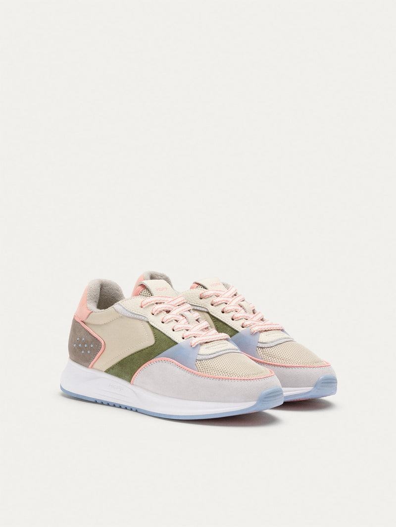 Hoff District Pilsen Sneakers Damen Rosa Grün Khaki | PUW6011HQ